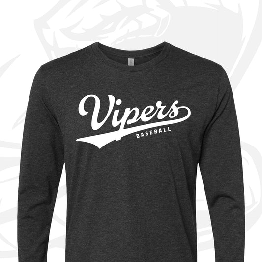 Vipers Script Long Sleeve Tee